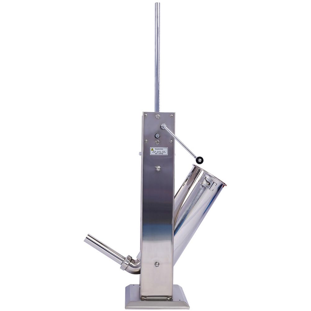 7L Stainless Steel Vertical Sausage Stuffer with 4 Stuffing Tubes C318624
