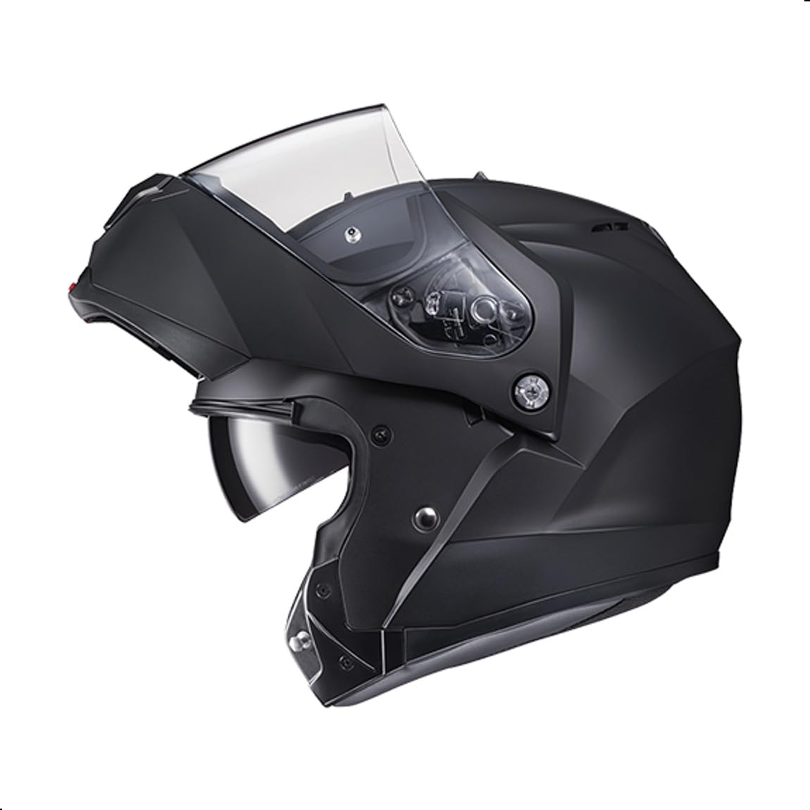 Solid Modular Motorcycle Helmet with Pinlock Shield DOT Approved Semi Flat Black X-Large E553926