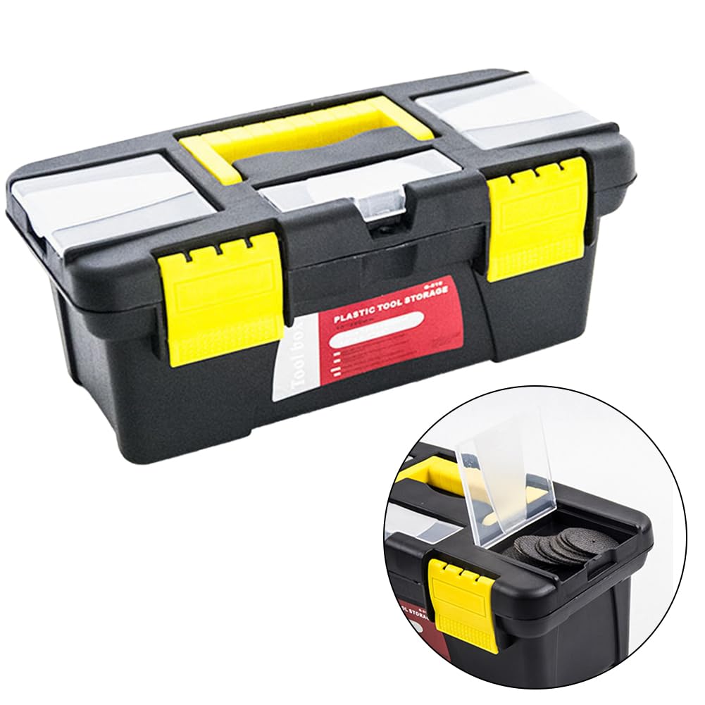 10-Inch Plastic Tool Box with Removable Tray D436
