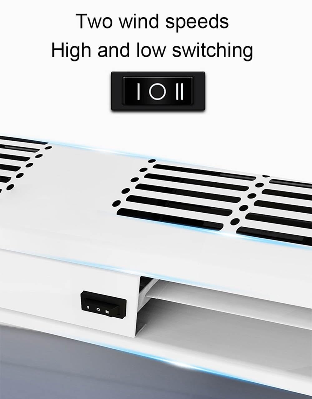 Over Door Air Curtain Fan, 2 Wind Speeds, 100cm H77242