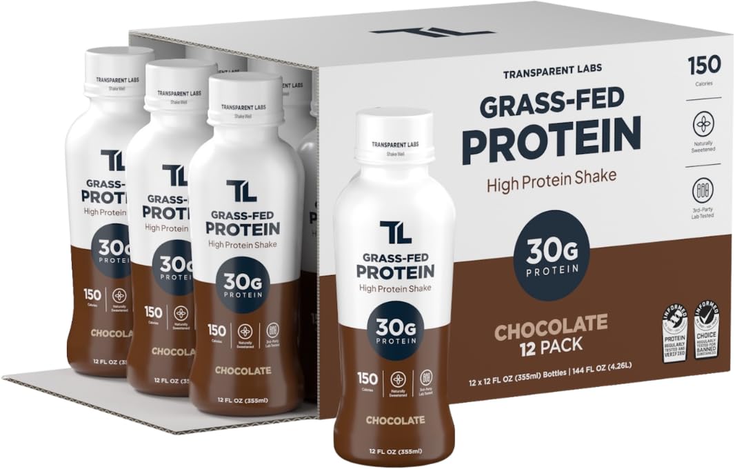 Grass-Fed Protein Shake Chocolate 12 Pack Y9755