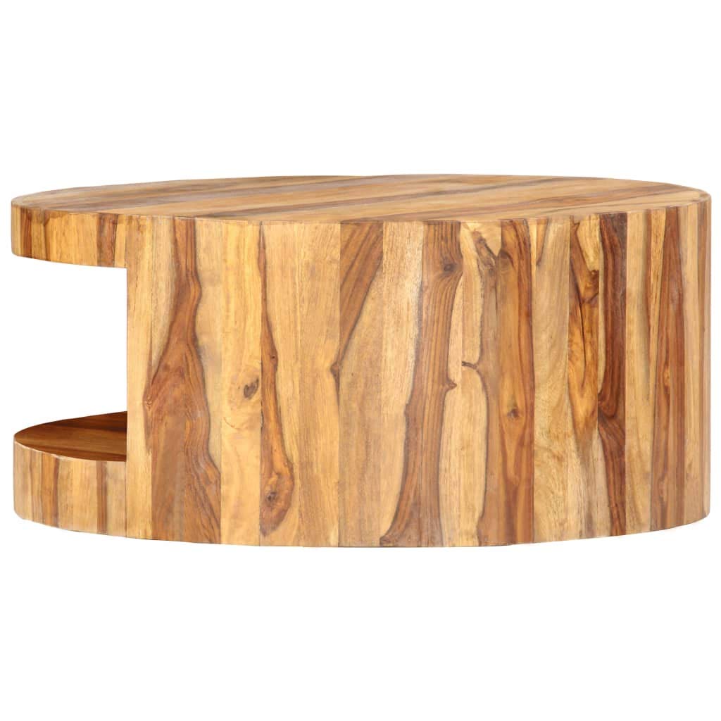 Round Coffee Table Solid Sheesham Wood Q5999