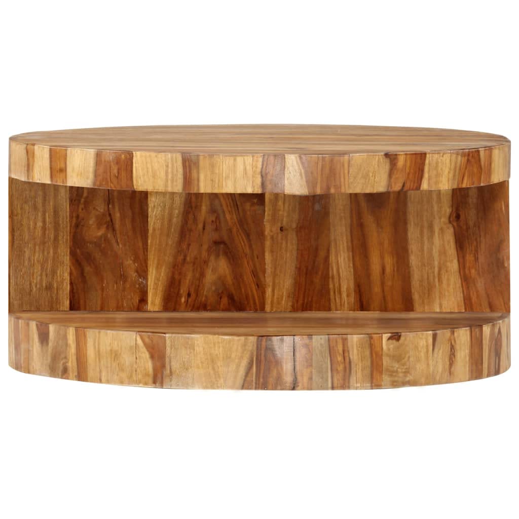 Round Coffee Table Solid Sheesham Wood Q5999