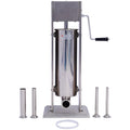 7L Stainless Steel Vertical Sausage Stuffer with 4 Stuffing Tubes C318624