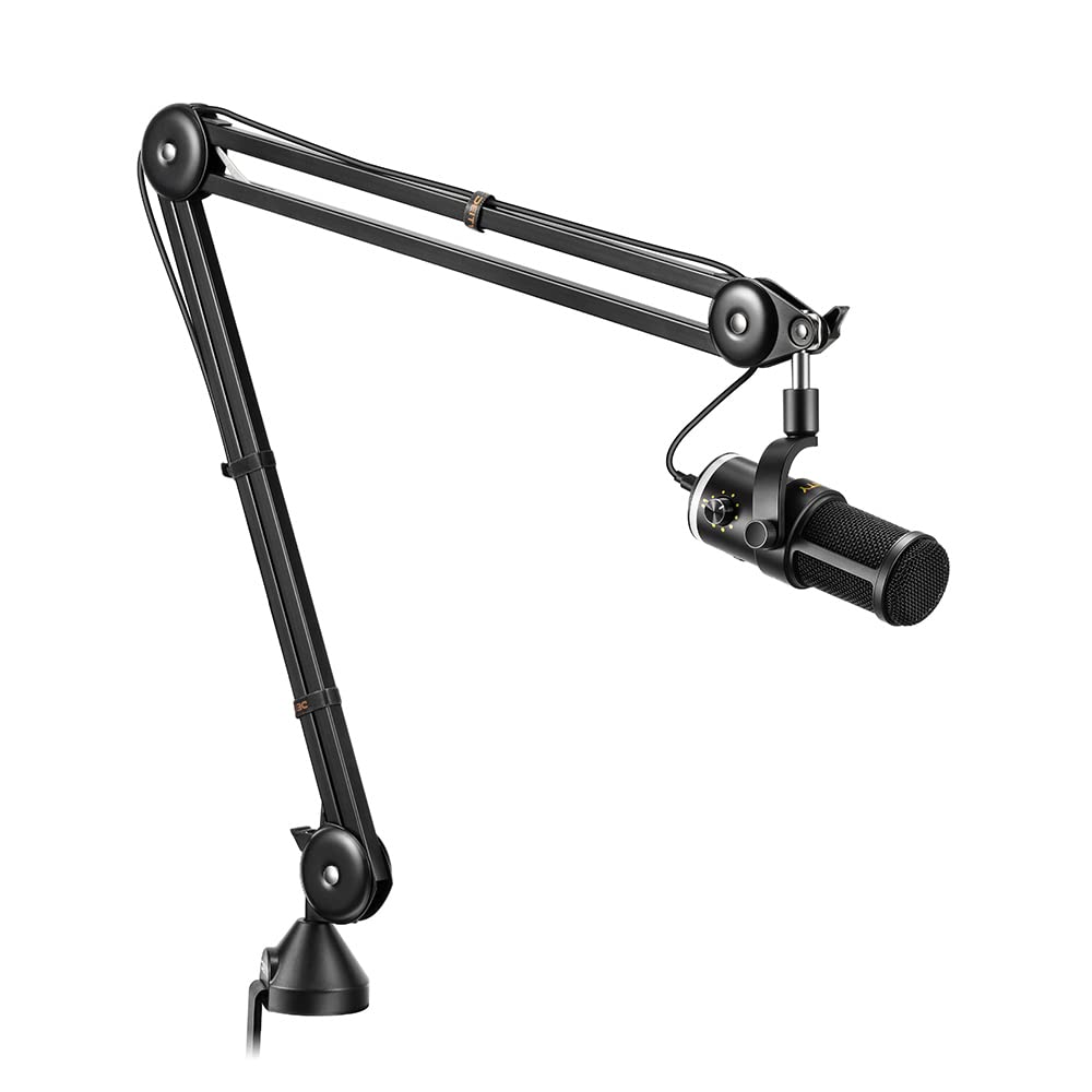 USB Dynamic Podcast Microphone with RGB Lights Boom Arm Kit G9401