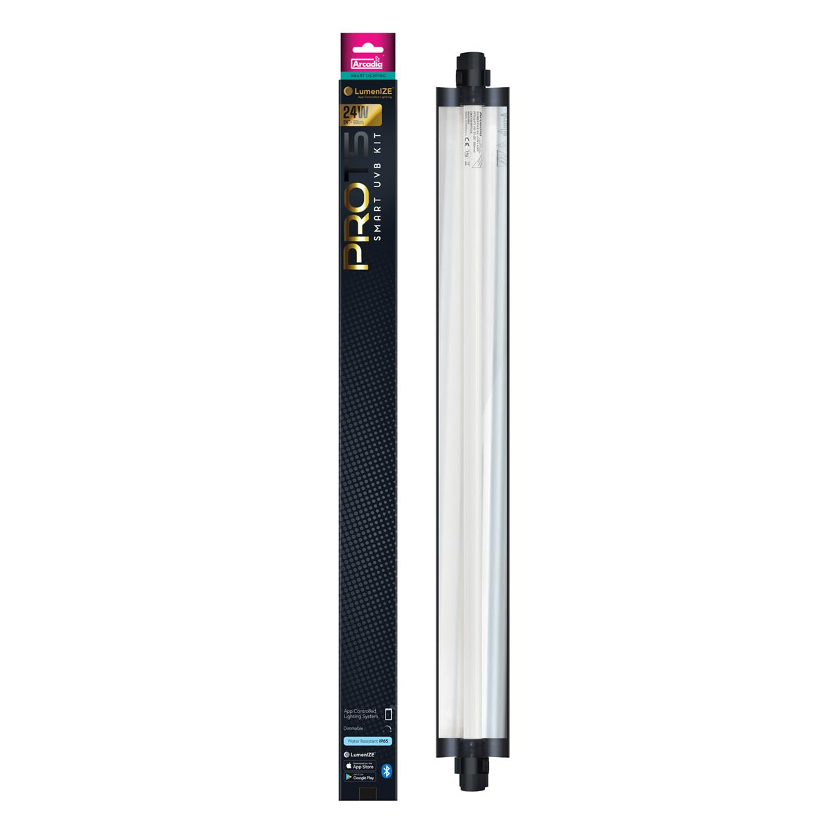 24" 24 Watts 14% UVB Reptile Light Fixture Kit G305636