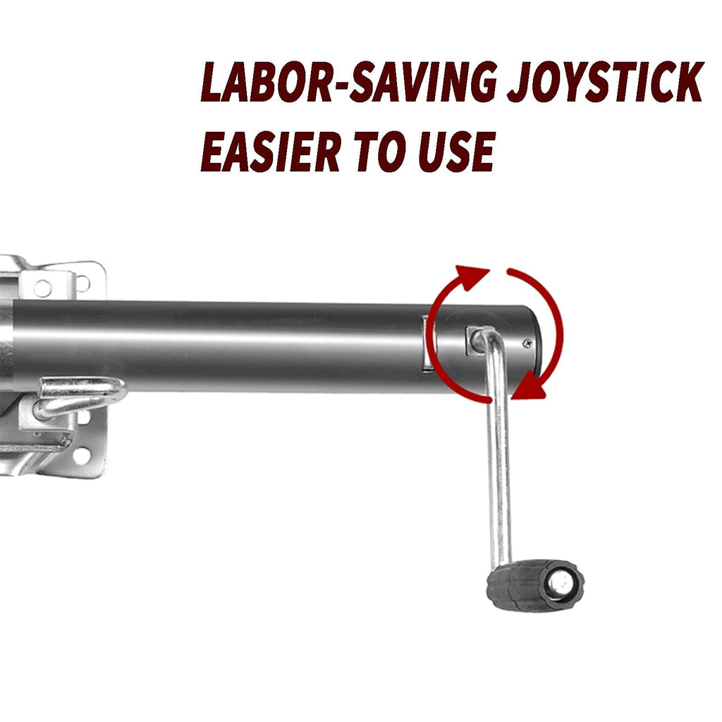 Bolt-On Swivel Trailer Jack with 8'' Wheel, 1500 lbs Capacity V352199