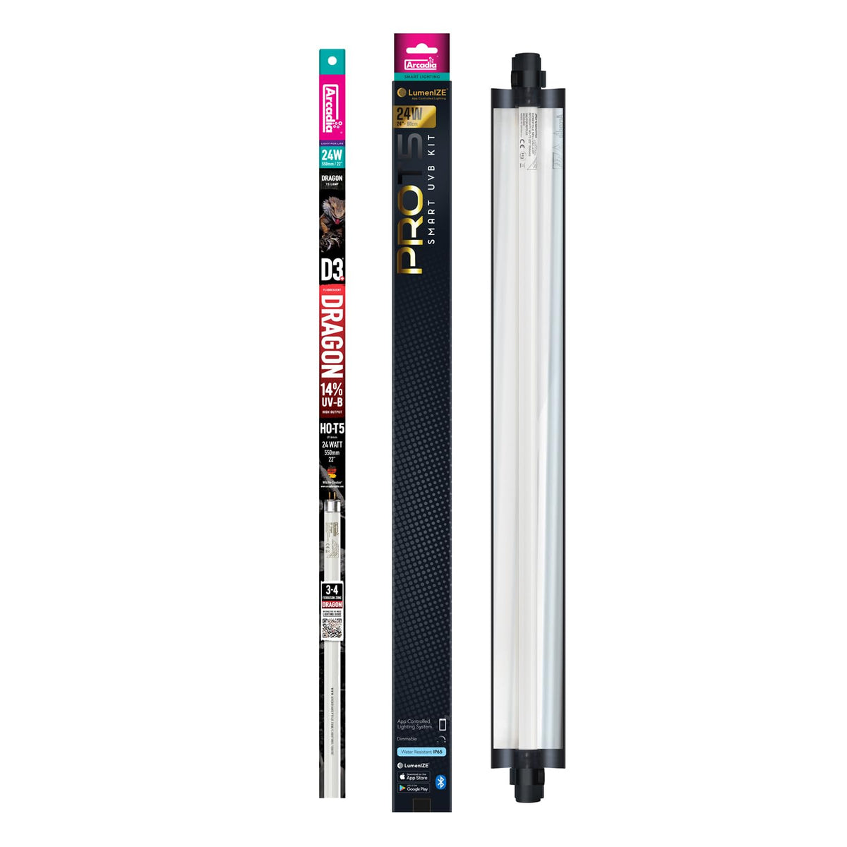 24" 24 Watts 14% UVB Reptile Light Fixture Kit G305636
