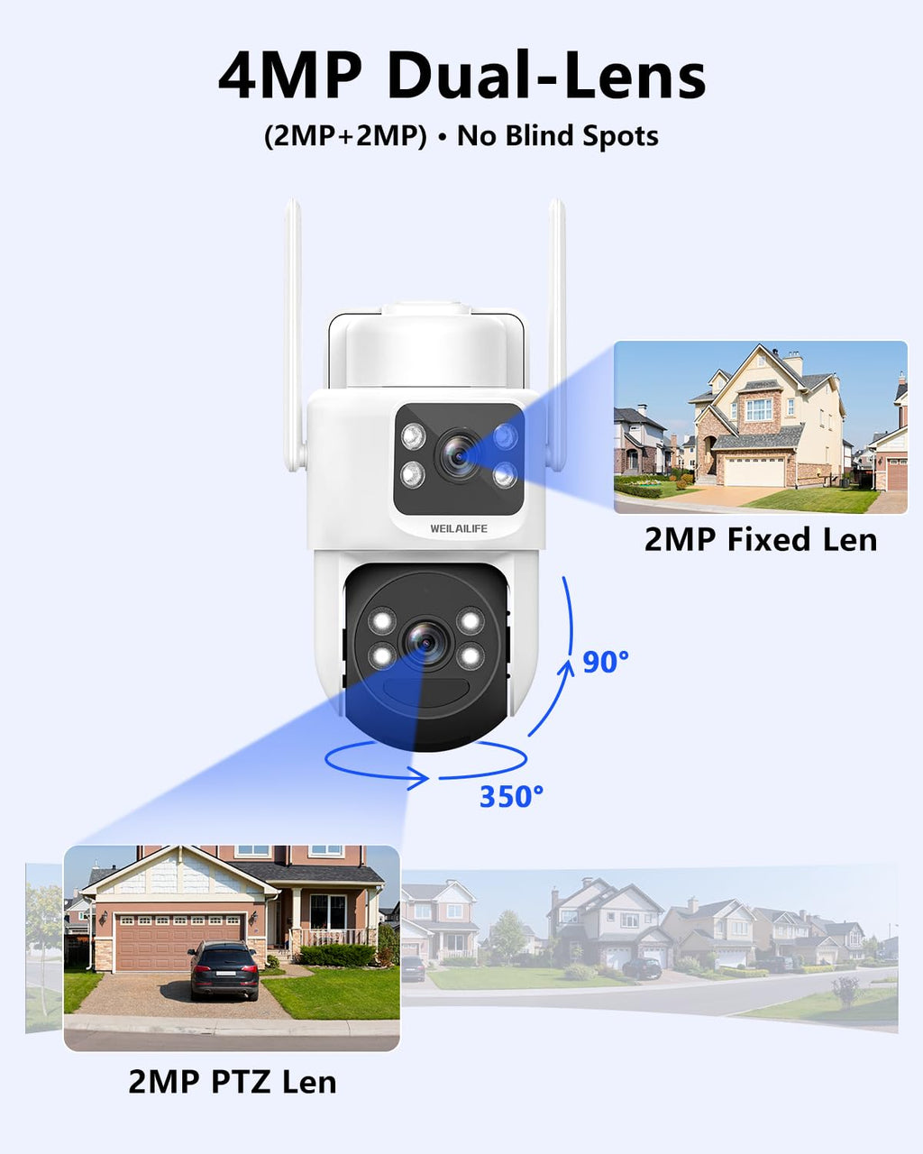 Wireless Security Camera System with 10" HD Monitor J43285