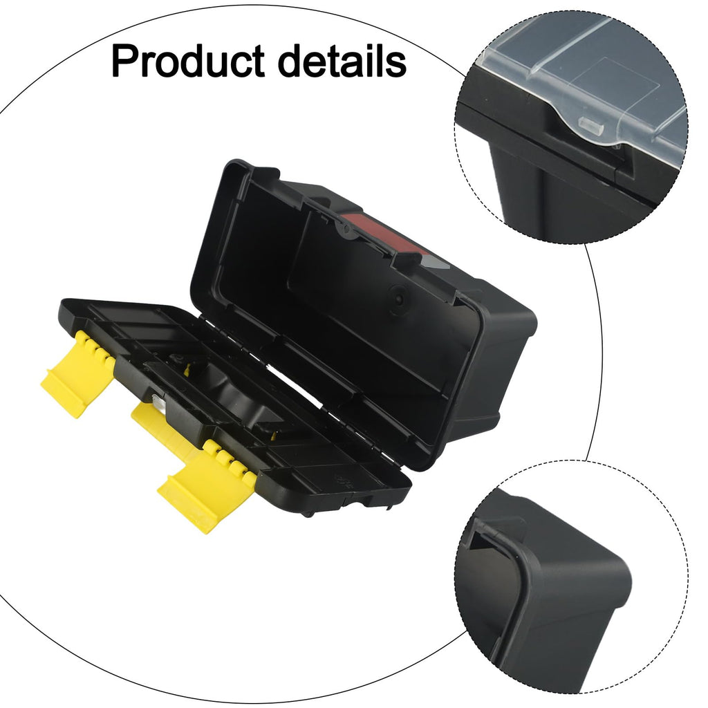 10-Inch Plastic Tool Box with Removable Tray D436