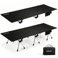 Height Adjustable Black Camping Cot V3251