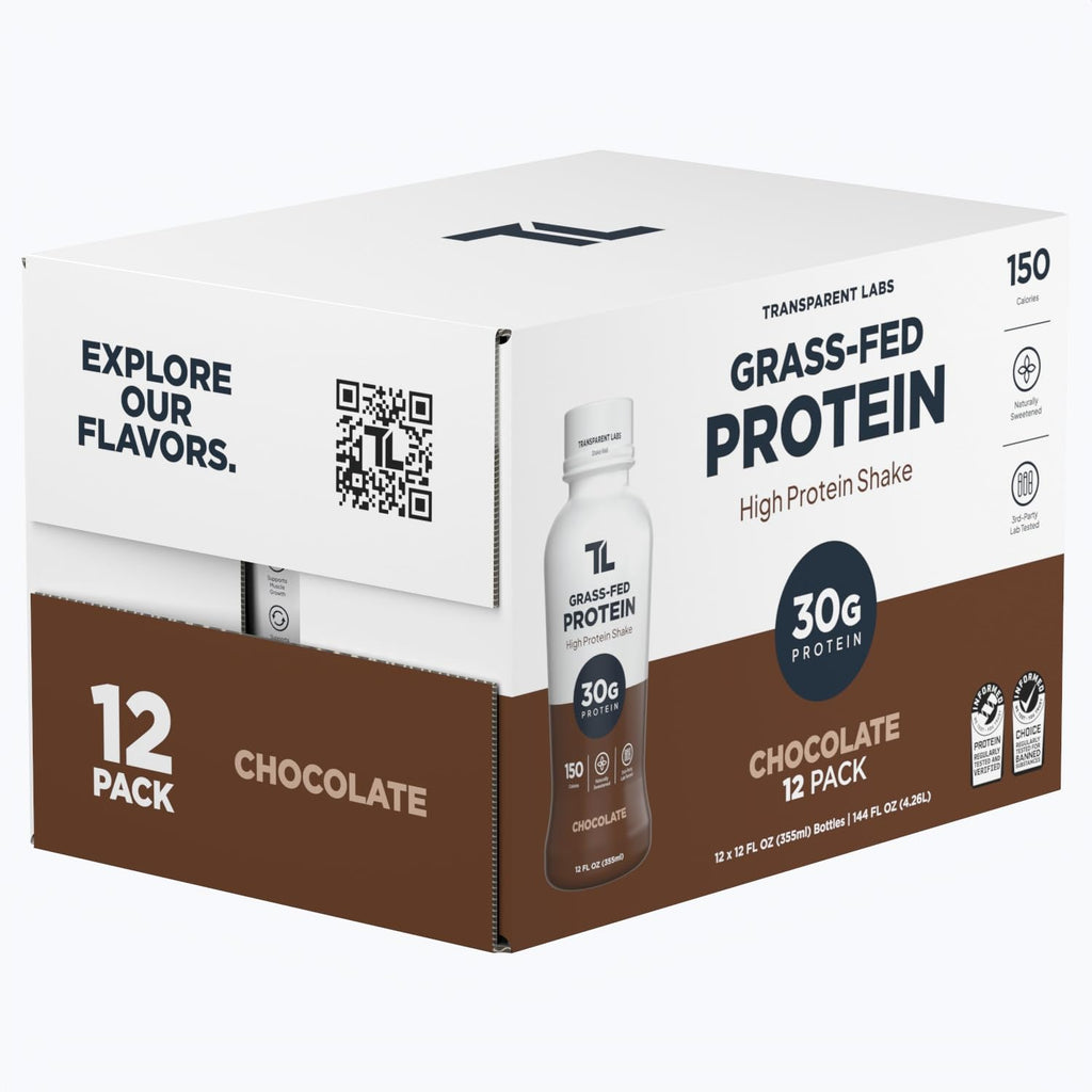 Grass-Fed Protein Shake Chocolate 12 Pack Y9755