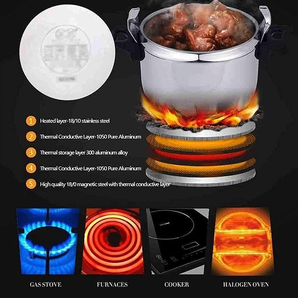 3L Multifunctional 304 Stainless Steel Pressure Cooker H9149