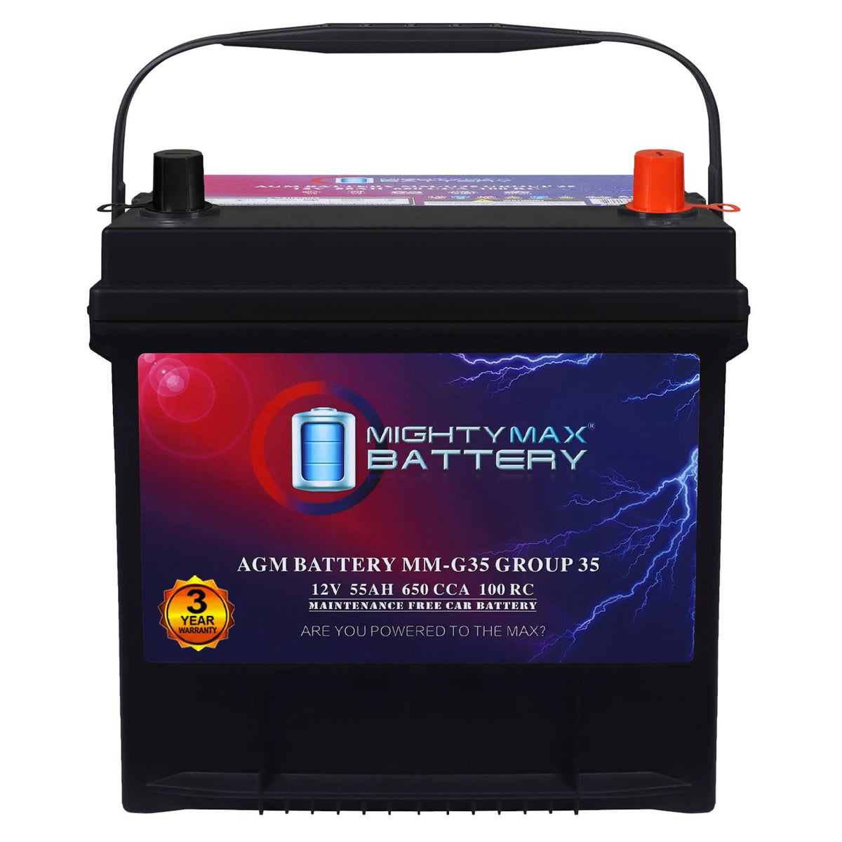 12V 55Ah AGM Replacement Battery I26564