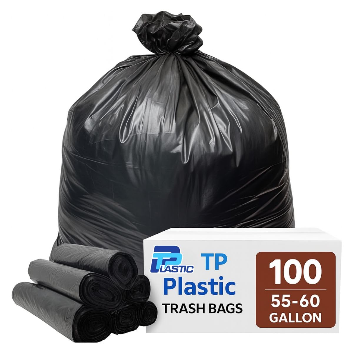45 Gallon Black Heavy Duty Trash Bags R447
