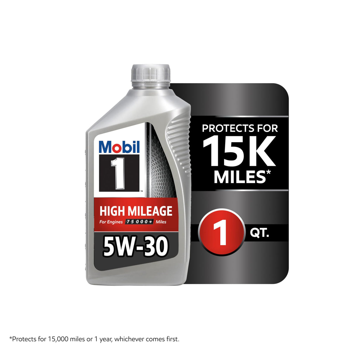 High Mileage Full Synthetic 5W-30 Motor Oil 6-pack of 1 quarts H193607