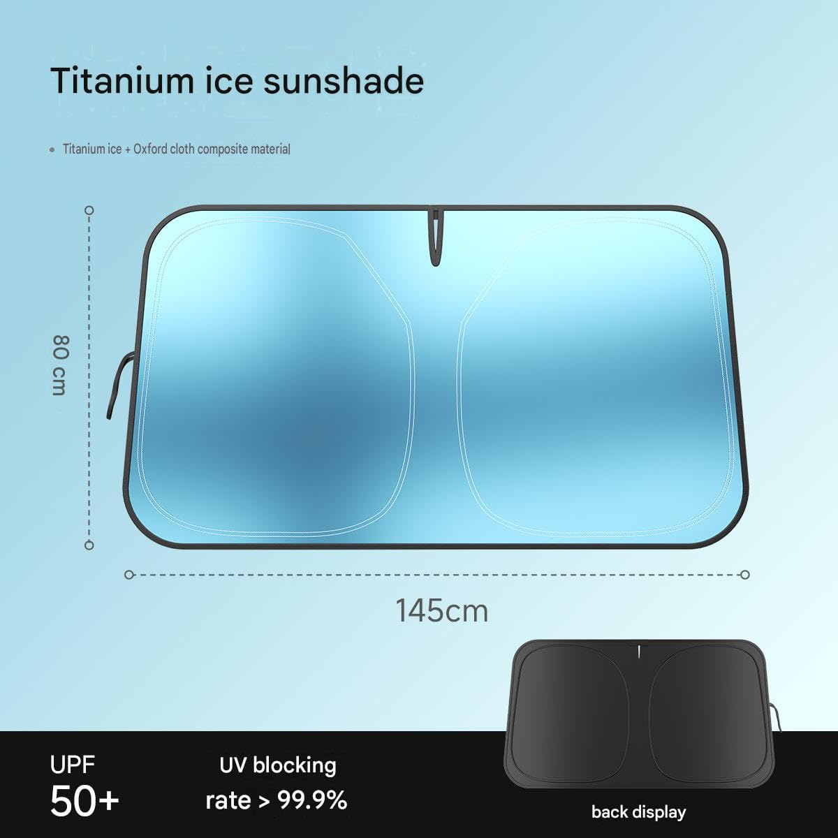 Front Window Sunshade Reflective Foldable T365