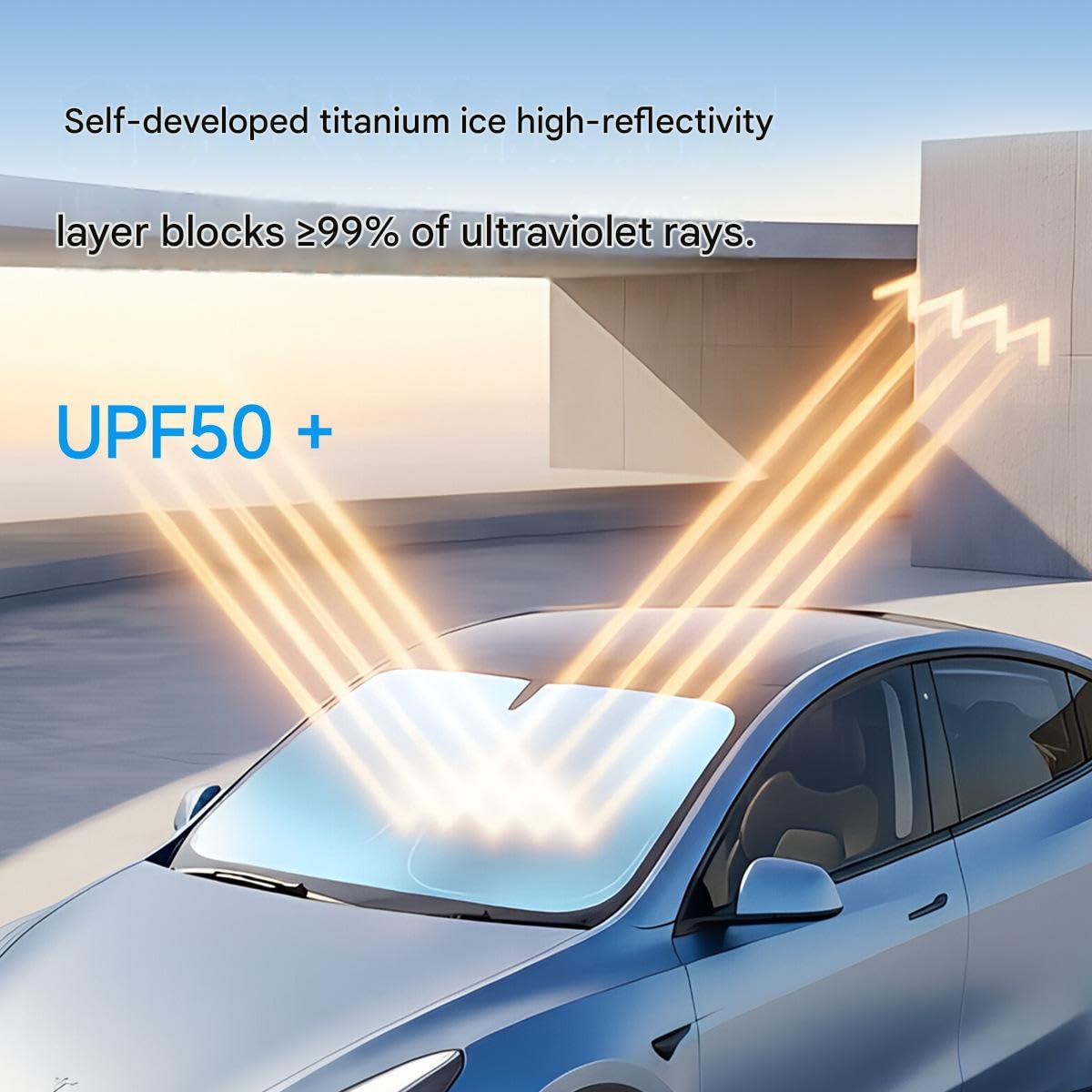 Front Window Sunshade Reflective Foldable T365