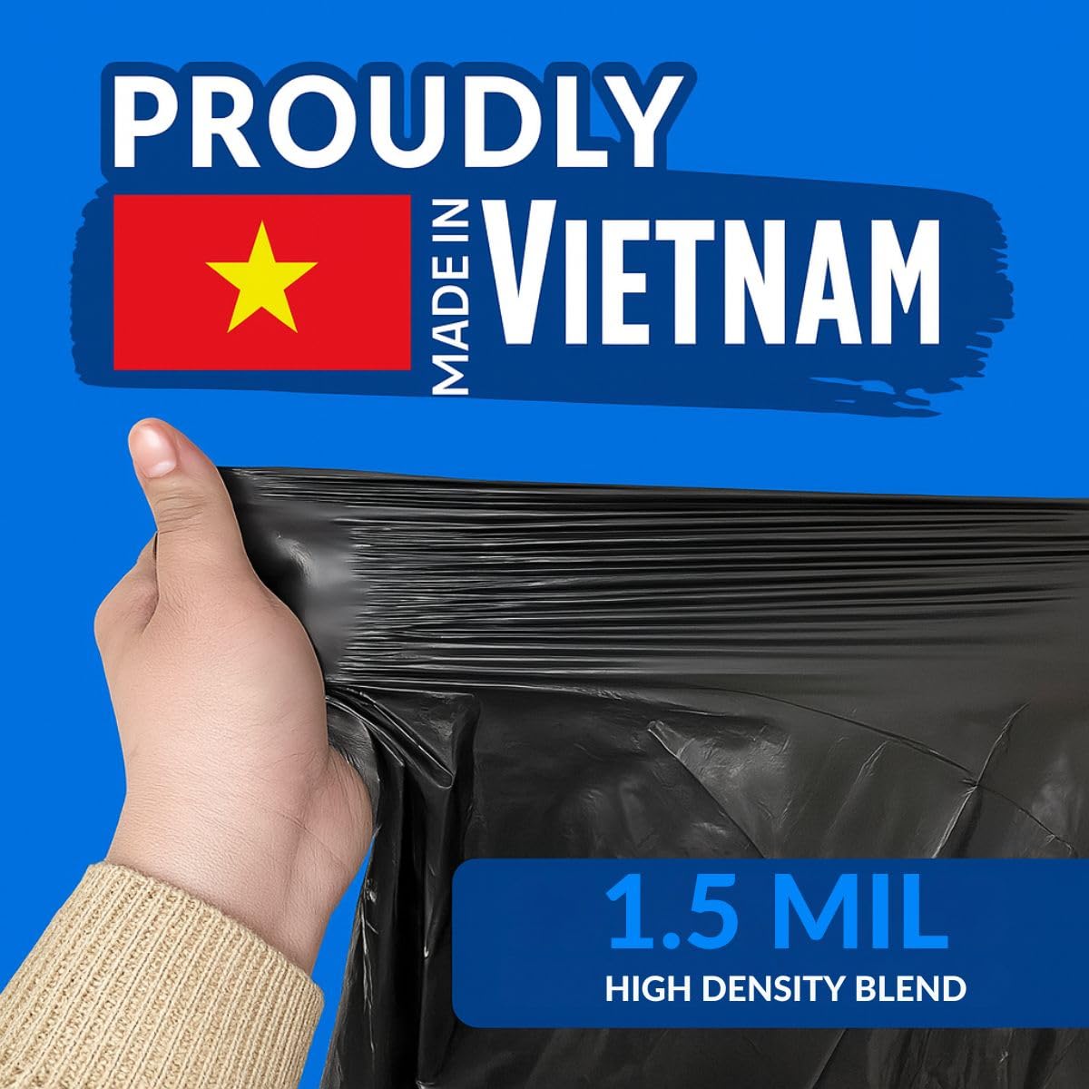 45 Gallon Black Heavy Duty Trash Bags R447