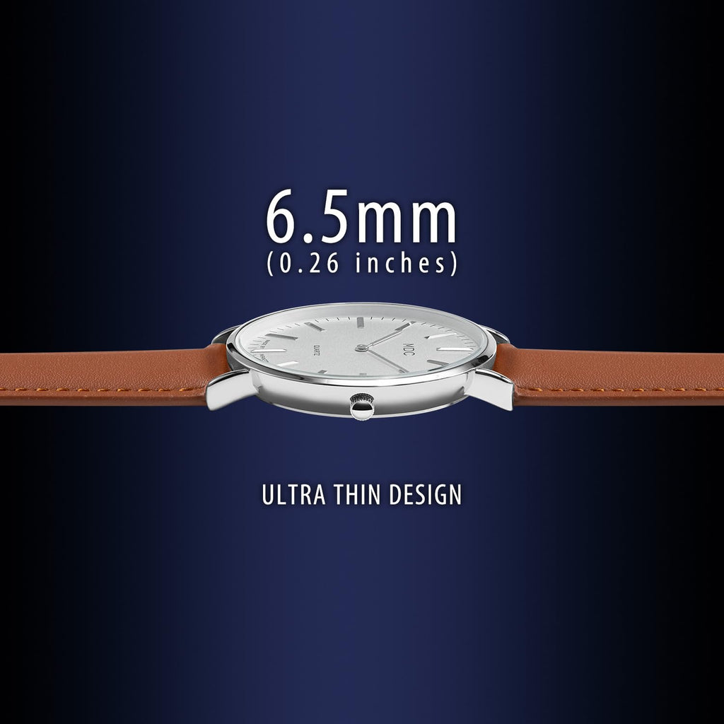 Minimalist Dress Watch Ultra Thin Leather Band P7605