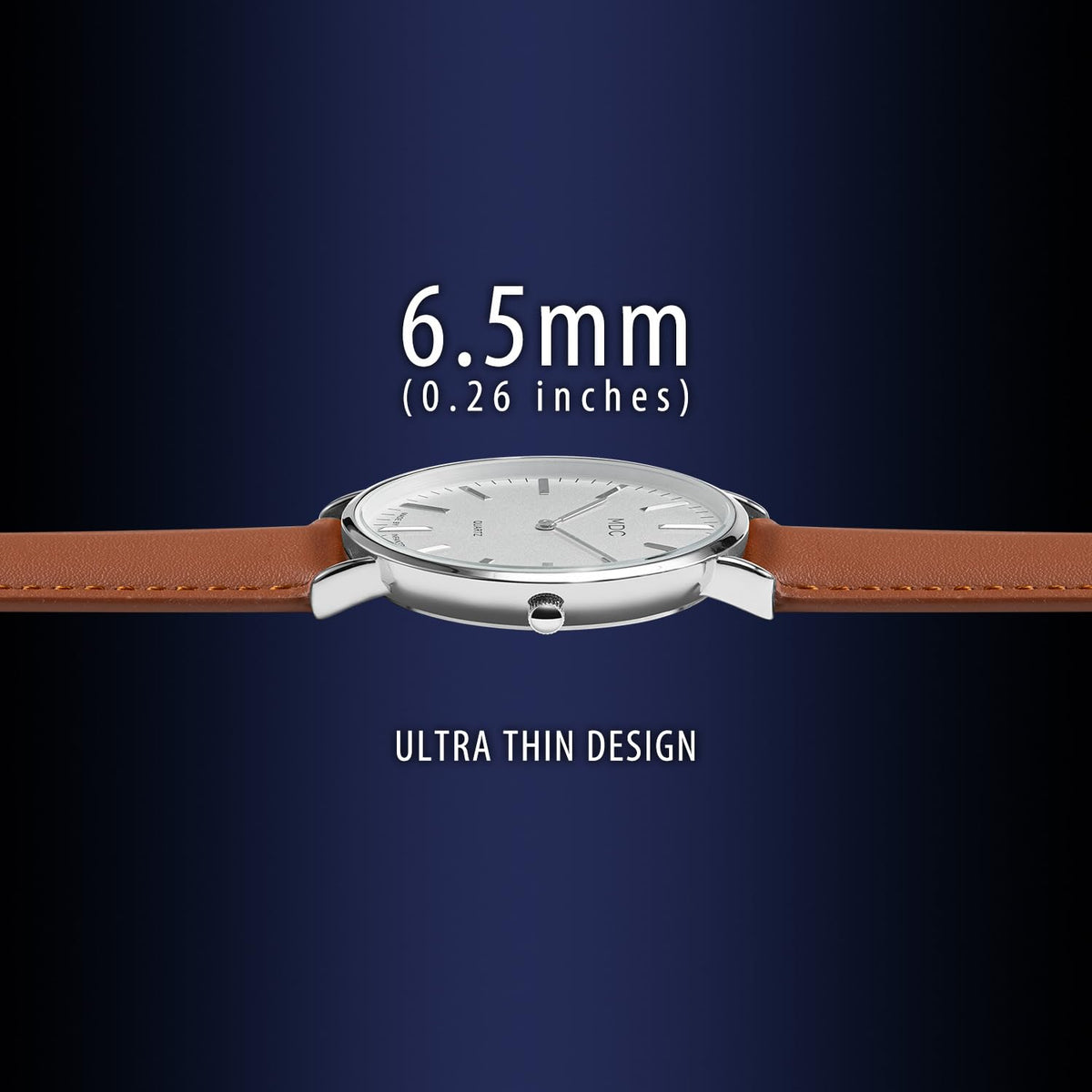 Minimalist Dress Watch Ultra Thin Leather Band P7605