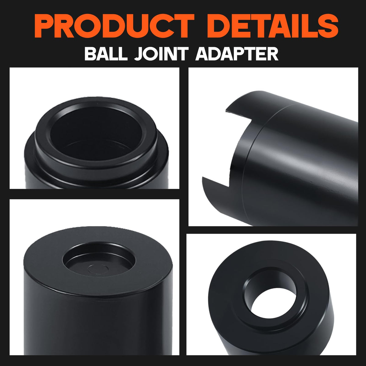 Ball Joint Service Adapter Kit, 4PCS Upper & Lower Ball Joint Remover Installer Set T561560
