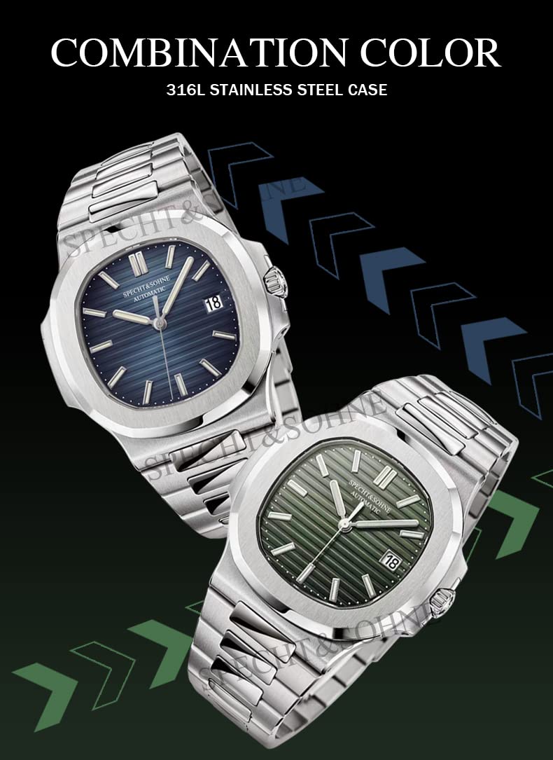 Mens Mechanical Watch Automatic Sapphire Crystal 40MM I58471