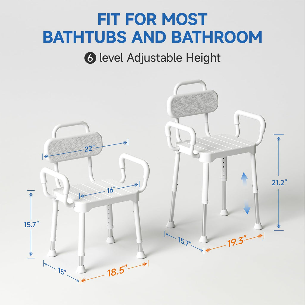 Shower Chair with Back & Arms Q950957