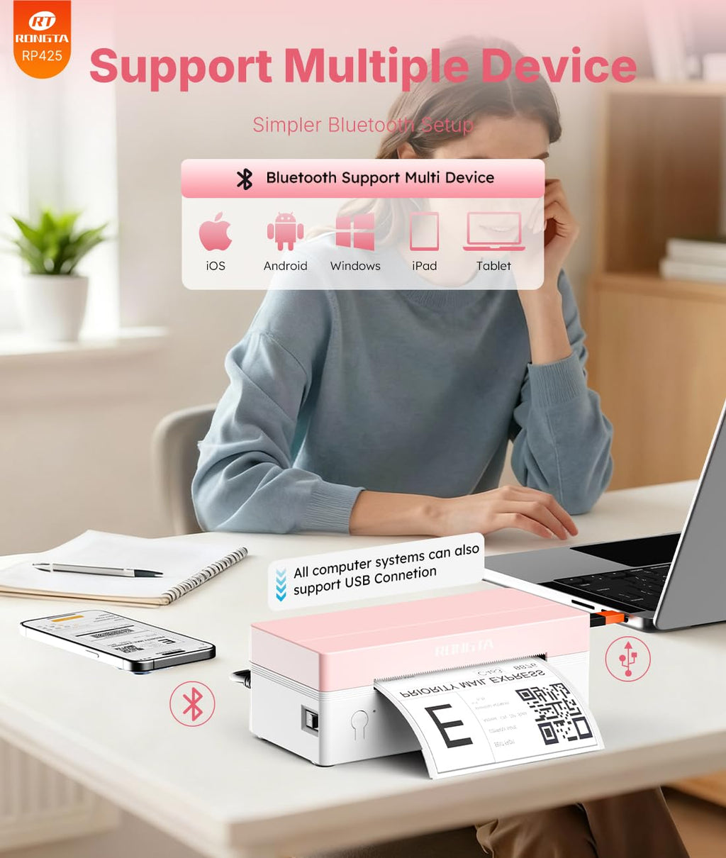 Bluetooth Thermal Label Printer Q207