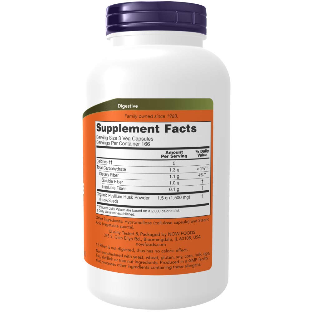 Psyllium Husk 500mg 500 Capsule 2 Pack N33904