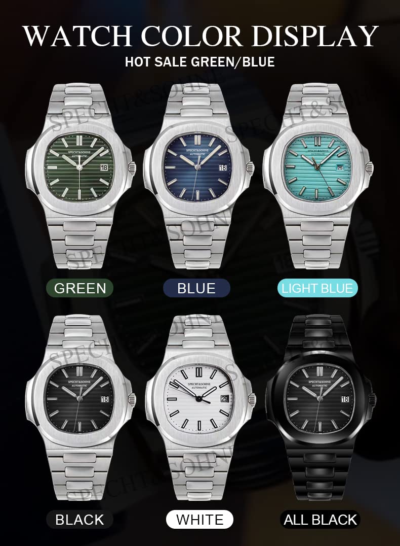 Mens Mechanical Watch Automatic Sapphire Crystal 40MM I58471