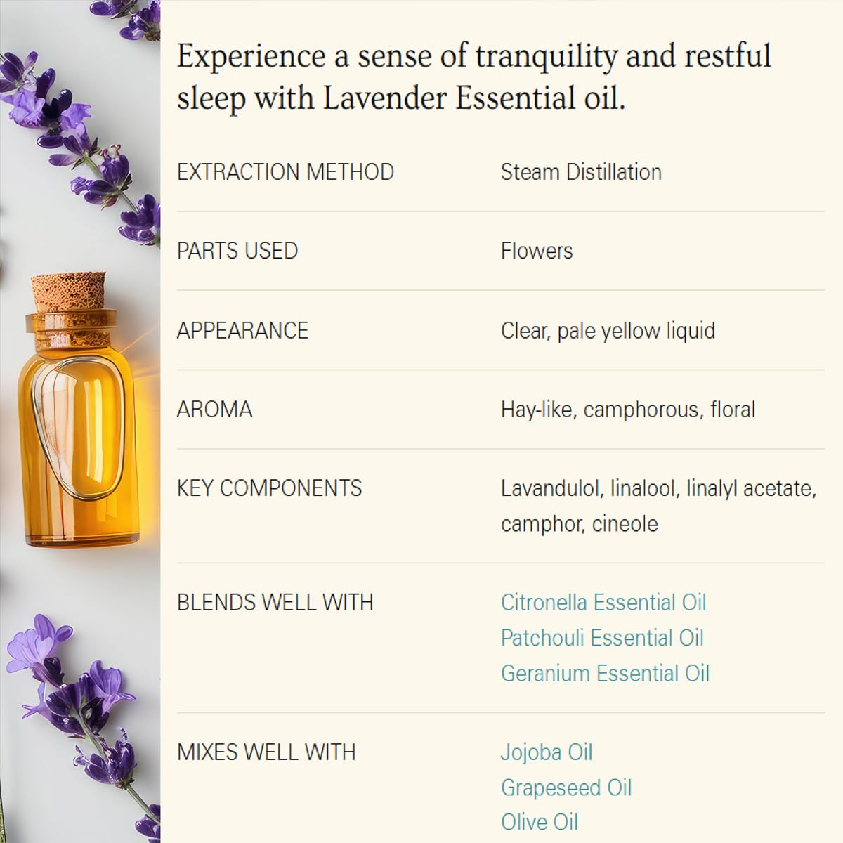 Lavender Essential Oil with Glass Dropper 4 Fl Oz E3706