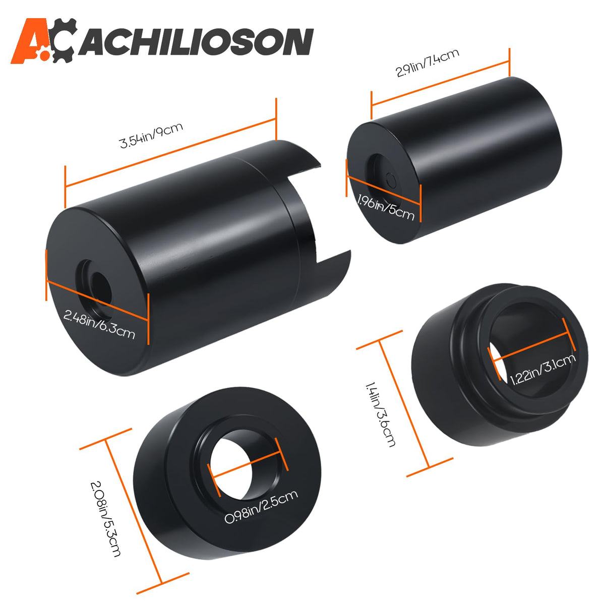 Ball Joint Service Adapter Kit, 4PCS Upper & Lower Ball Joint Remover Installer Set T561560