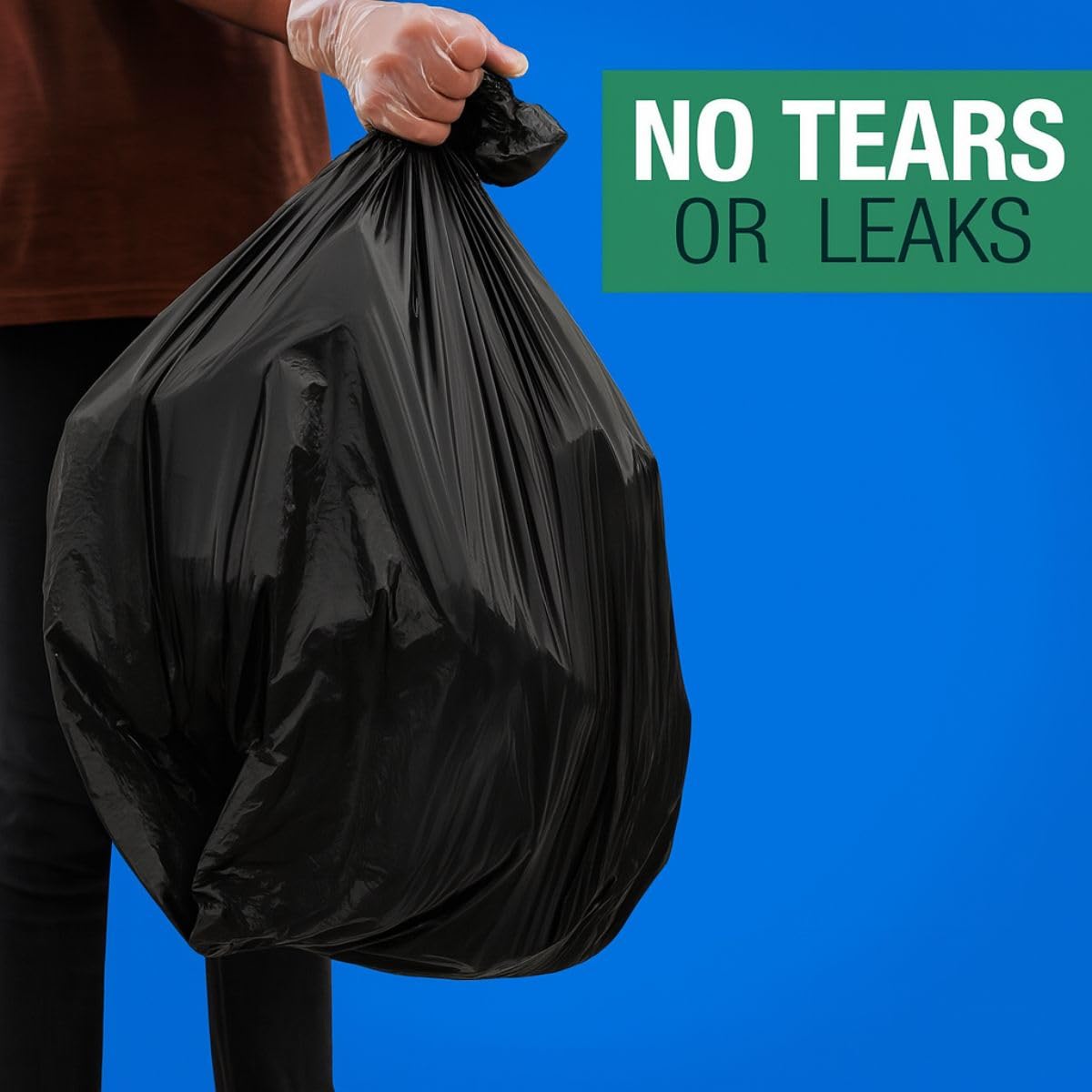 45 Gallon Black Heavy Duty Trash Bags R447