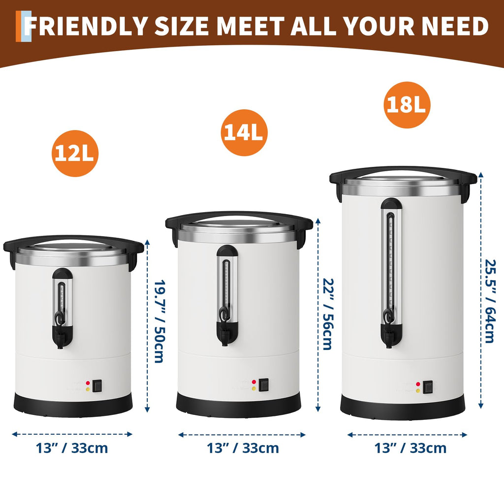 18L Stainless Steel Insulated Electric Coffee Urn M64610