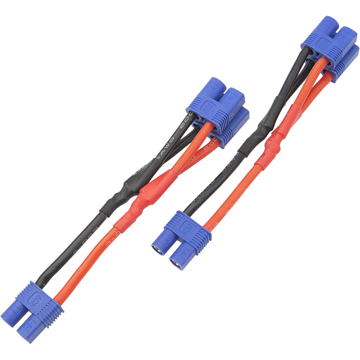 3Pcs 14AWG Silicone Y Splitter Cable Adapter 1 Female to 2 Male E1923
