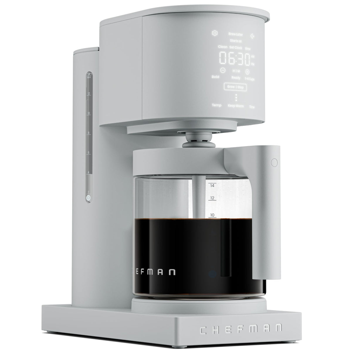 Programmable Drip Coffee Maker, 14-Cup Glass Carafe O109384