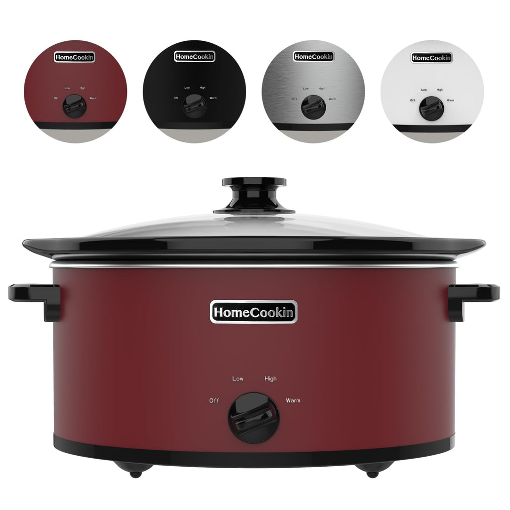7 Quart Oval Manual Slow Cooker with 3 Cooking Settings A5310
