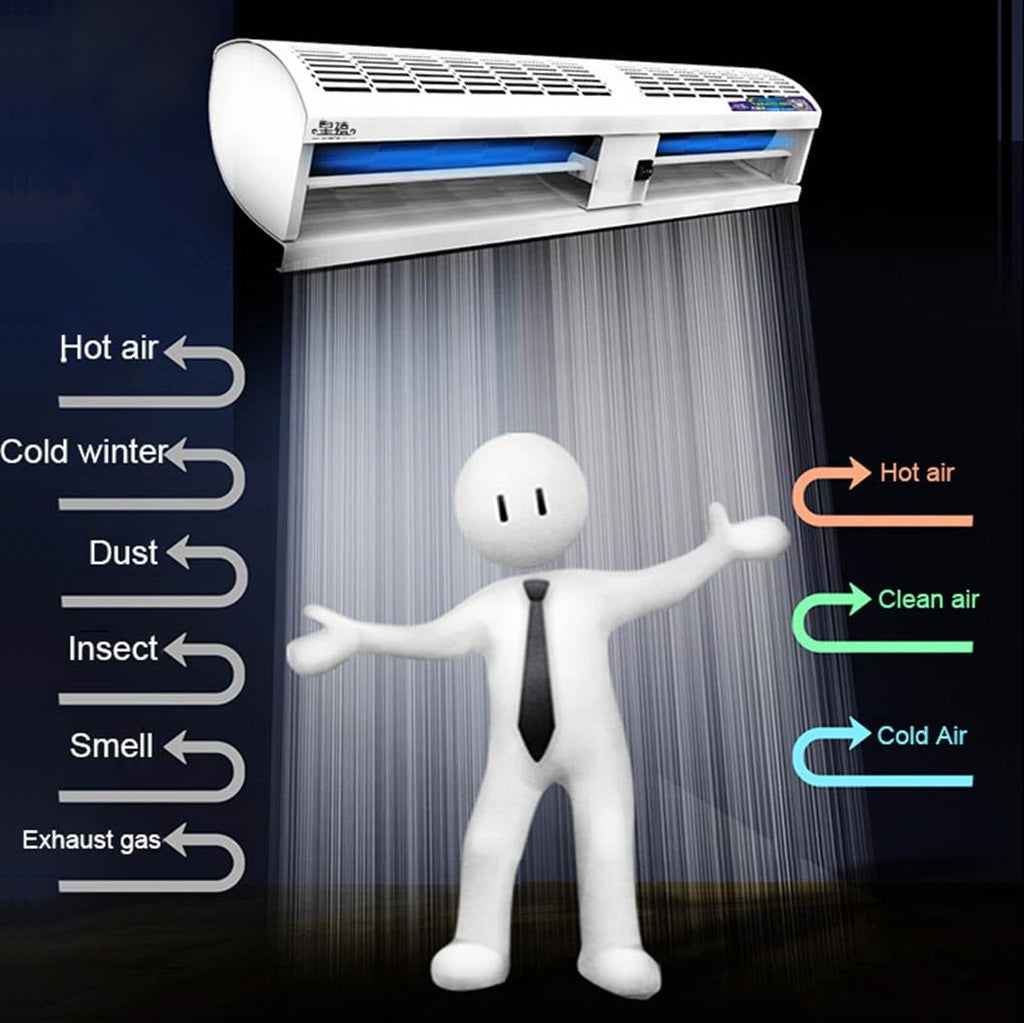 Over Door Air Curtain Fan, 2 Wind Speeds, 100cm H77242