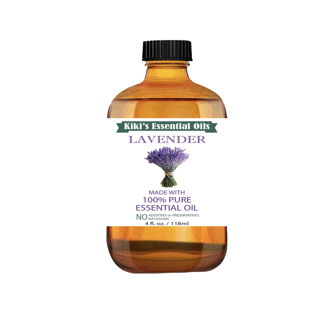 Lavender Essential Oil with Glass Dropper 4 Fl Oz E3706