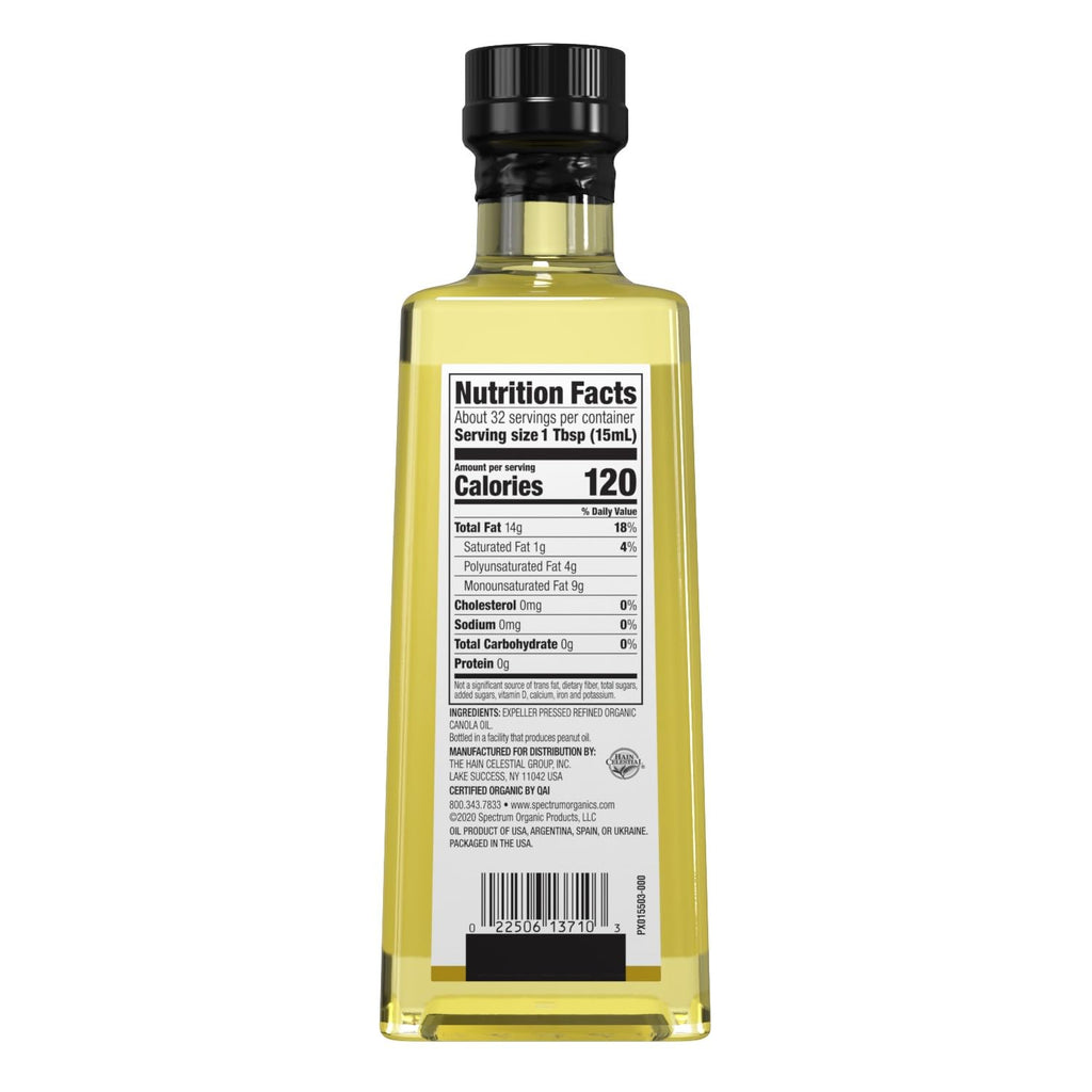 Organic Refined Canola Oil, 16 oz I1784