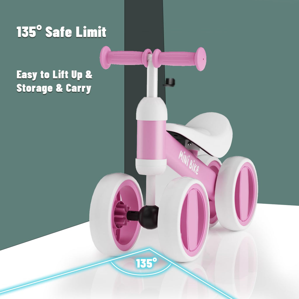 Balance Bike 4 Silent Wheels Soft Seat W608820