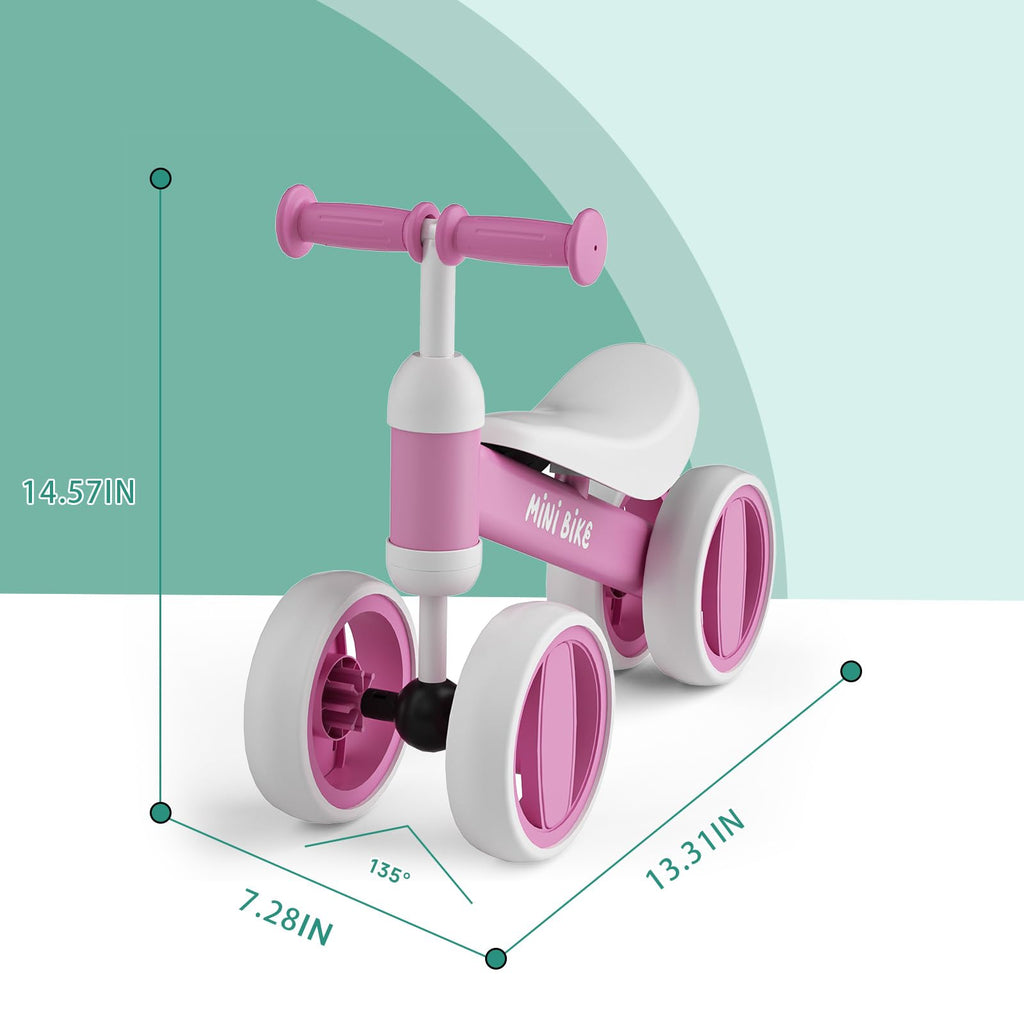Balance Bike 4 Silent Wheels Soft Seat W608820