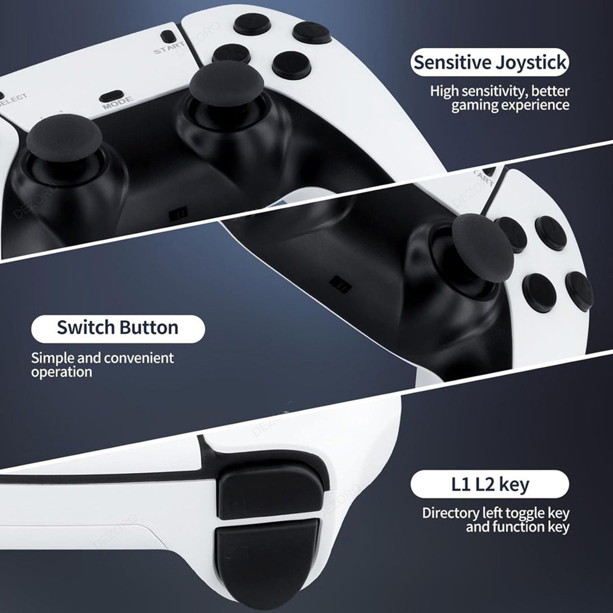 Wireless Retro Game Stick with 20000+ Classic Games, 4K HDMI, Dual 2.4G Controllers, 128GB H530