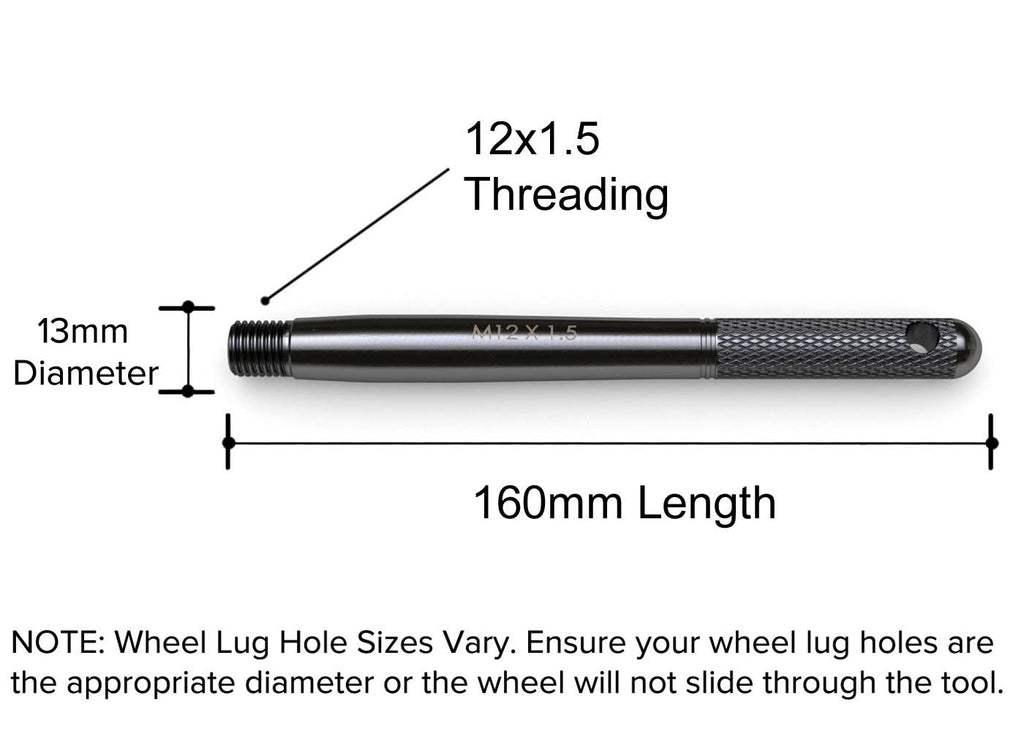 Wheel Hanger M12x1.5 160mm Black Pack of 2 G65862