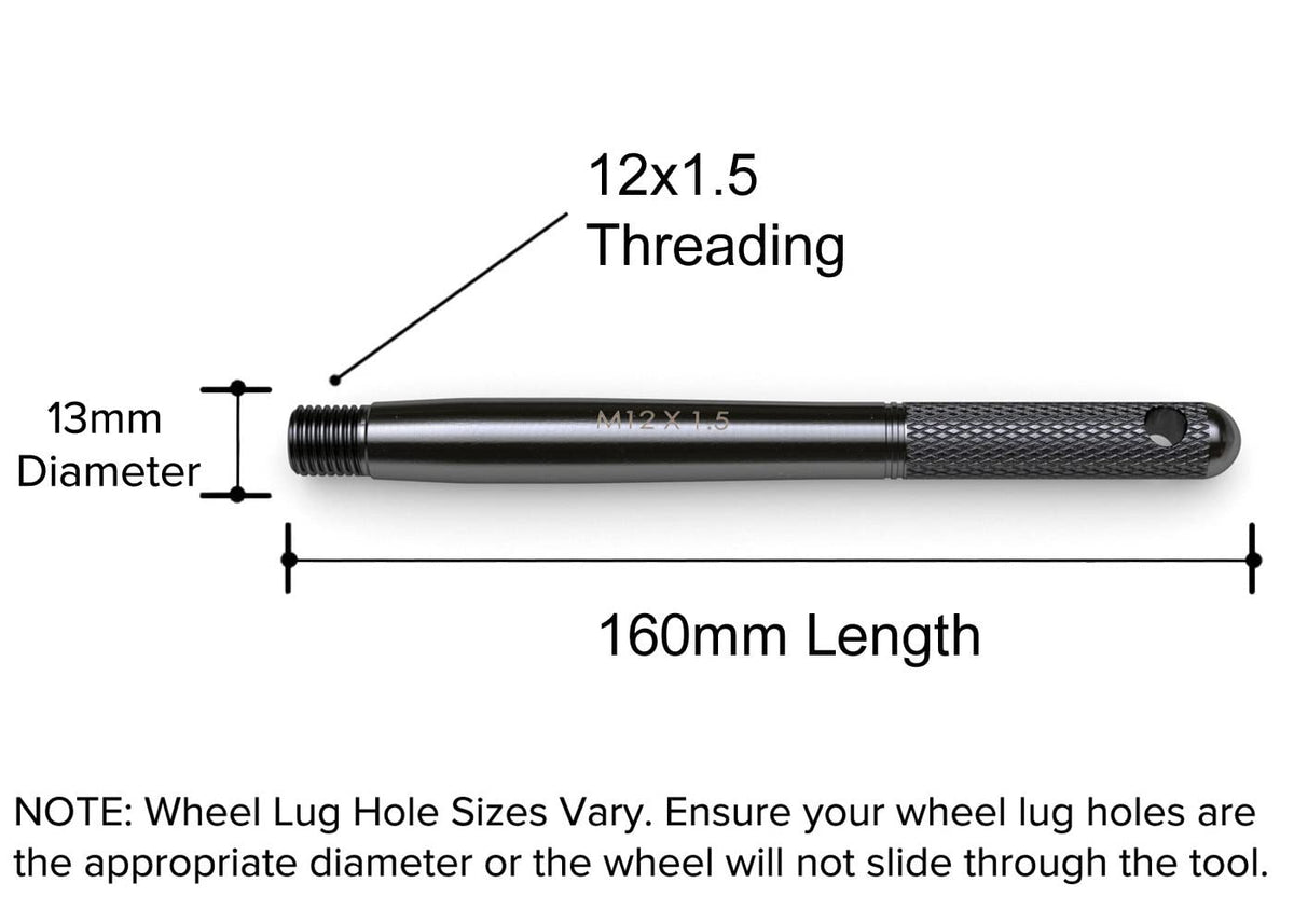 Wheel Hanger M12x1.5 160mm Black Pack of 2 G65862