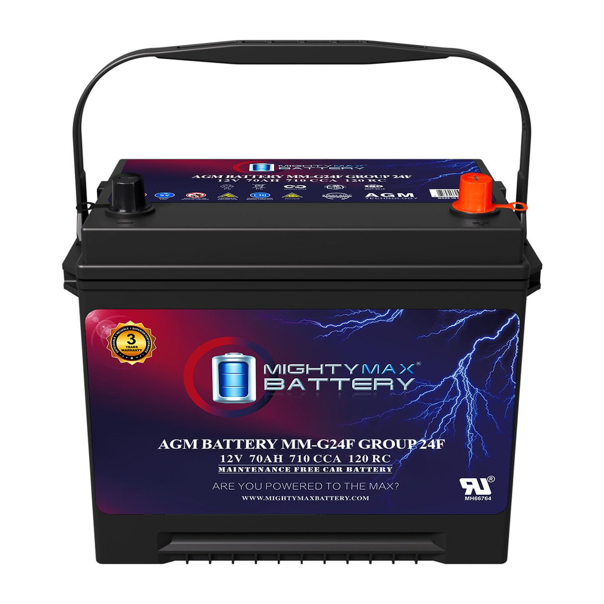 12V 70Ah AGM Replacement Battery T299