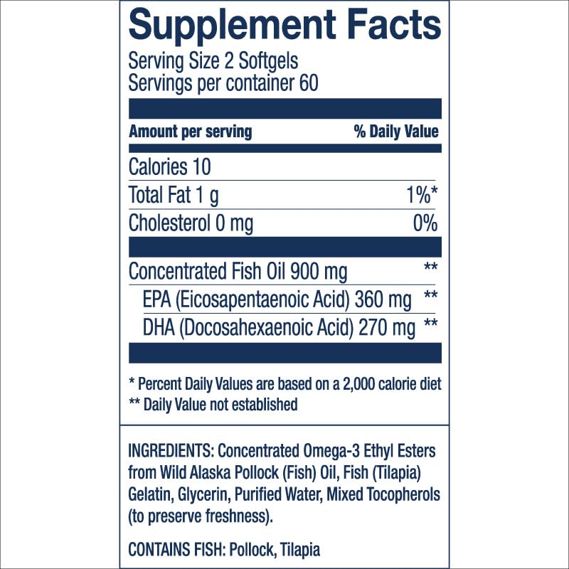 Wild Alaskan Easy Swallow Minis 120 Count D821608