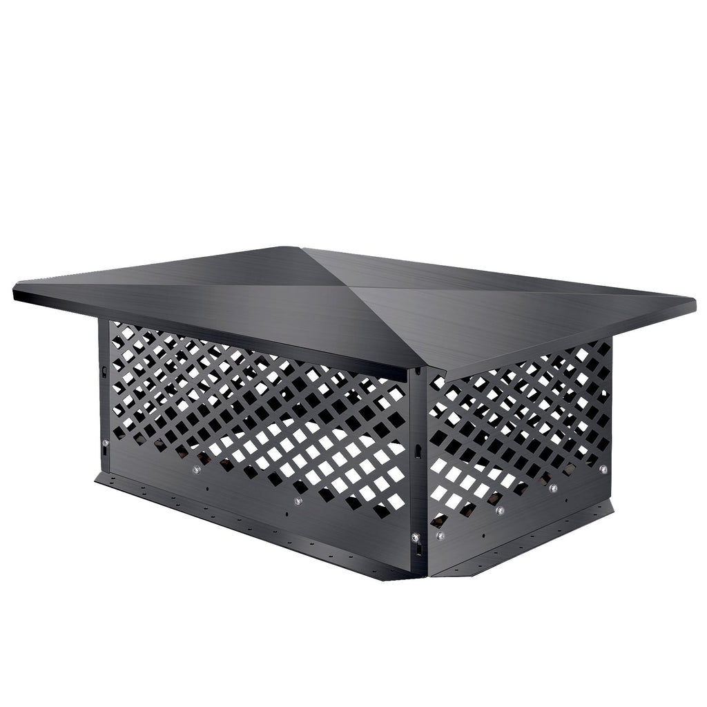 Black Alloy Steel Chimney Cap D476