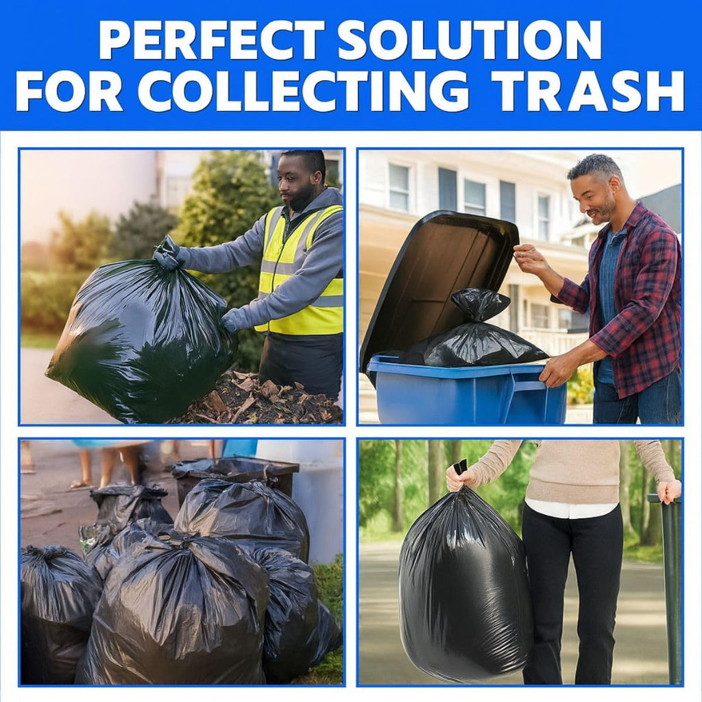 45 Gallon Black Heavy Duty Trash Bags R447